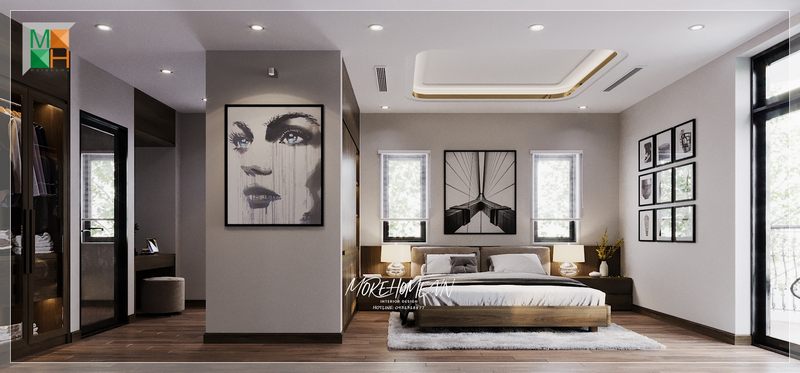 Gợi ý mẫu thiết kế phòng ngủ hiện đại cho chung cư, nhà phố, biệt thự tông màu ghi